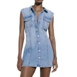 Zara Short Denim Dress